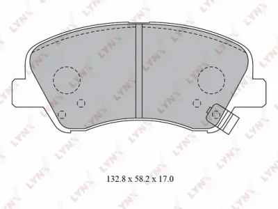 BD-3619 LYNXAUTO Комплект тормозных колодок, дисковый тормоз