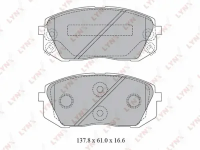 BD-3621 LYNXAUTO Комплект тормозных колодок, дисковый тормоз