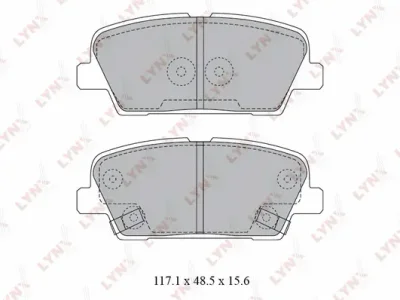 BD-3623 LYNXAUTO Комплект тормозных колодок, дисковый тормоз