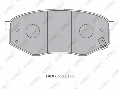 BD-3624 LYNXAUTO Комплект тормозных колодок, дисковый тормоз
