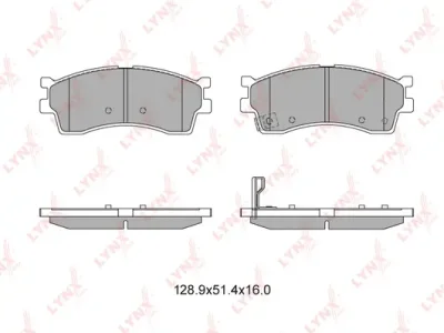 BD-4403 LYNXAUTO Комплект тормозных колодок, дисковый тормоз