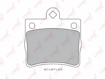 Комплект тормозных колодок, дисковый тормоз LYNXAUTO BD-5313
