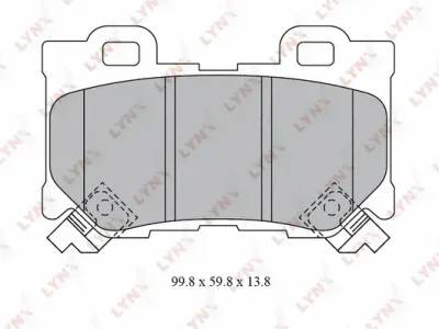BD-5743 LYNXAUTO Комплект тормозных колодок, дисковый тормоз