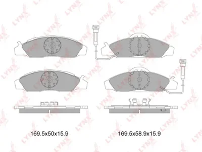 BD-7001 LYNXAUTO Комплект тормозных колодок, дисковый тормоз