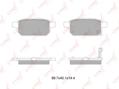 BD-7314 LYNXAUTO Комплект тормозных колодок, дисковый тормоз