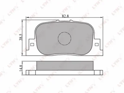 Комплект тормозных колодок, дисковый тормоз LYNXAUTO BD-7517