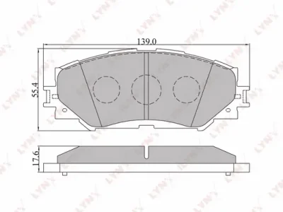 Комплект тормозных колодок, дисковый тормоз LYNXAUTO BD-7542