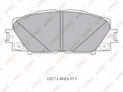 Комплект тормозных колодок, дисковый тормоз LYNXAUTO BD-7550