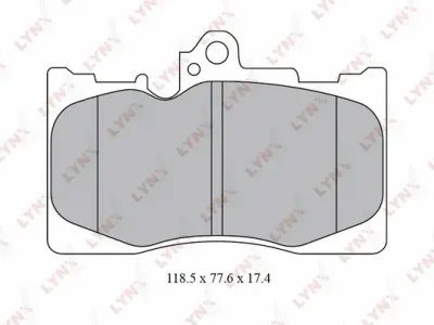 Комплект тормозных колодок, дисковый тормоз LYNXAUTO BD-7566