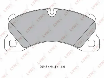Комплект тормозных колодок, дисковый тормоз LYNXAUTO BD-8031