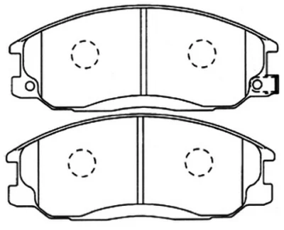 Комплект тормозных колодок, дисковый тормоз ASVA AKD-0103
