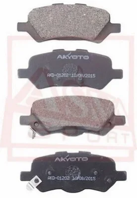 AKD-01202 ASVA Комплект тормозных колодок, дисковый тормоз