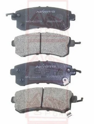 AKD-02203 ASVA Комплект тормозных колодок, дисковый тормоз
