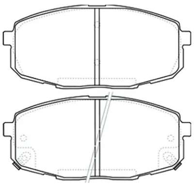 AKD-0373 ASVA Комплект тормозных колодок, дисковый тормоз