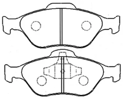 AKD-1247 ASVA Комплект тормозных колодок, дисковый тормоз