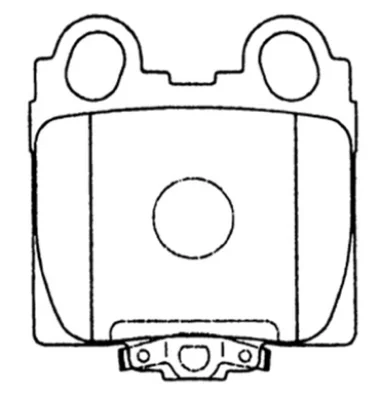 AKD-1421 ASVA Комплект тормозных колодок, дисковый тормоз