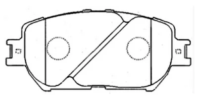 AKD-1479 ASVA Комплект тормозных колодок, дисковый тормоз