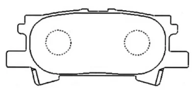 AKD-1498 ASVA Комплект тормозных колодок, дисковый тормоз