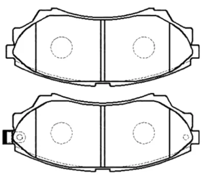 AKD-3403 ASVA Комплект тормозных колодок, дисковый тормоз