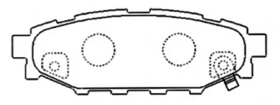 AKD-7501 ASVA Комплект тормозных колодок, дисковый тормоз