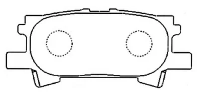 AKDC-1498 ASVA Комплект тормозных колодок, дисковый тормоз