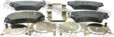 Комплект тормозных колодок, дисковый тормоз FEBEST 1801-ZAFCF