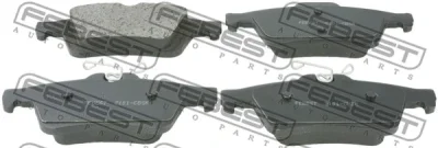 Комплект тормозных колодок, дисковый тормоз FEBEST 2101-CBSR
