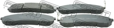 Комплект тормозных колодок, дисковый тормоз FEBEST 2201-K2500F