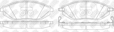 Комплект тормозных колодок, дисковый тормоз NIBK PN0570