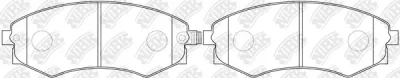 PN2245 NIBK Комплект тормозных колодок, дисковый тормоз
