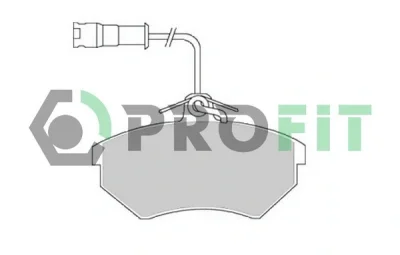 Комплект тормозных колодок, дисковый тормоз PROFIT 5000-0954