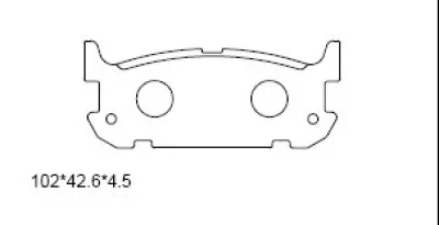 KD3774 ASIMCO Комплект тормозных колодок, дисковый тормоз