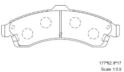 KD6303 ASIMCO Комплект тормозных колодок, дисковый тормоз