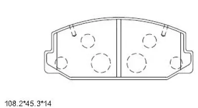 Комплект тормозных колодок, дисковый тормоз ASIMCO KD7765