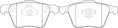 Комплект тормозных колодок, дисковый тормоз FIT FP0213