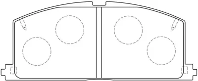 Комплект тормозных колодок, дисковый тормоз FIT FP0241
