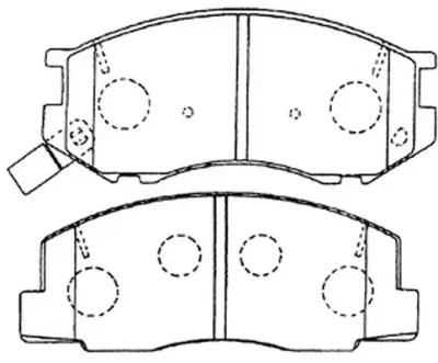 Комплект тормозных колодок, дисковый тормоз FIT FP0263