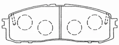Комплект тормозных колодок, дисковый тормоз FIT FP0304