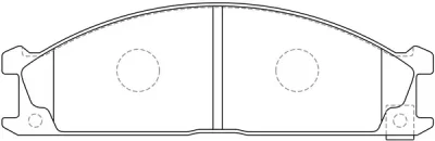Комплект тормозных колодок, дисковый тормоз FIT FP0333