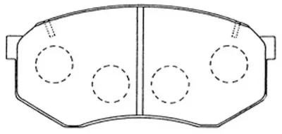 Комплект тормозных колодок, дисковый тормоз FIT FP0433