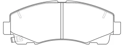 Комплект тормозных колодок, дисковый тормоз FIT FP1102
