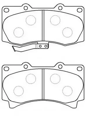 Комплект тормозных колодок, дисковый тормоз FIT FP1119