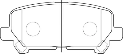 Комплект тормозных колодок, дисковый тормоз FIT FP1281