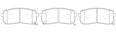 Комплект тормозных колодок, дисковый тормоз FIT FP1302