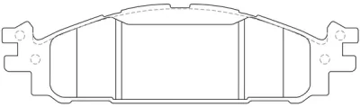 Комплект тормозных колодок, дисковый тормоз FIT FP1508