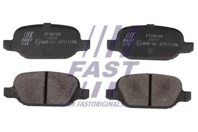 Комплект тормозных колодок, дисковый тормоз FAST FT29104