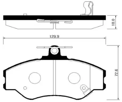 Комплект тормозных колодок, дисковый тормоз HSB HP0019