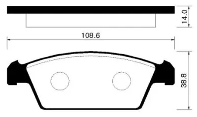 Комплект тормозных колодок, дисковый тормоз HSB HP2001