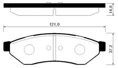 Комплект тормозных колодок, дисковый тормоз HSB GOLD HP2018