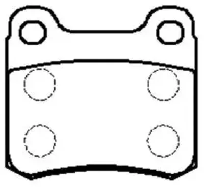 Комплект тормозных колодок, дисковый тормоз HSB HP5029